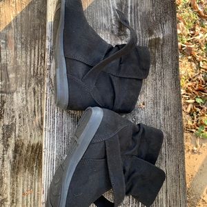 Little black boots micro suede